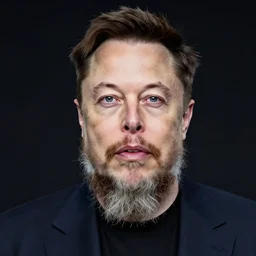 elon musk with a long beard