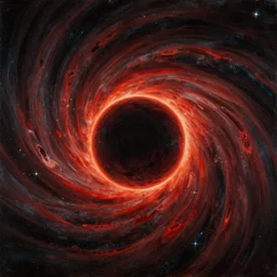painting by h. r. giger, infinite cosmos, blackhole sun, red matter, warp space, sharp focus, unimaginable composition