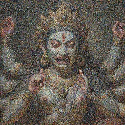 A cinematic closeup portrait of the majestic mystical colossal Indian Hindu Demon goddess of grief and despair, by Rembrandt van Rijn, by Wayne Barlowe, by Paul Lehr, by Bruce Pennington, by Zdzisław Beksiński, oil on canvas, masterpiece, trending on artstation, featured on pixiv, cinematic composition, astrophotography, dramatic pose, beautiful lighting, sharp, details, details, hyper-detailed, no frames, 8K