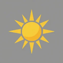 geometrical logo design the sun