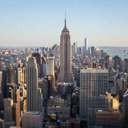 tilt shift ( newyork ) city skyline, tilt shift, hyper detailed
