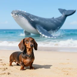 A whale looking Dachshund
