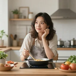 photo of ai dreaming about cooking