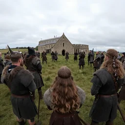 gopro footage of vikings invading britain, pov