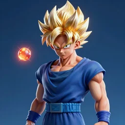 bernie sanders with super saiyan hair charging up for a kamehameha, artstation, octane render, highly detailed