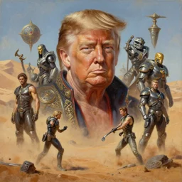 portrait action painting, perfect expression, subconscious connects, purified consciousness, foundation, great maga king donald j trump, fantasy character portrait, ultra realistic, wide angle, intricate details, dune, mass effect, artifacts, battles dc hydra, highly detailed, michael cheval, peter mohrbacher, boris vallejo, jessica rossier, oil painting, highly detailed, cinematic lighting, unreal, natural tpose