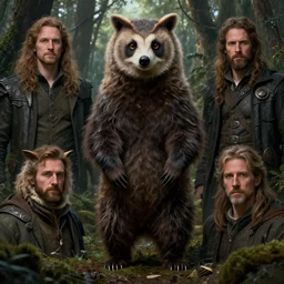 three quarter portrait of an owlbear in the forest, d & d, fantasy, greg rutkowski, frank frazetta, alexandre chaudret, boris vallejo, michael whelan, miro petrov, hr giger, magali villeneuve, donato giancola