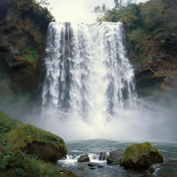 high bright waterfall, Ivan Aivazovsky, Christopher Balaskas, Noah Bradley, Albert Bierstadt, Jim Burns, Edwin Church, Frederic Thomas Cole, Brown Durand, Asher David Friedrich, Caspar James Gurney, Johnson Heade, Martin Raphael Lacoste, Ted Nasmith, Andreas Rocha, Christophe Vacher
