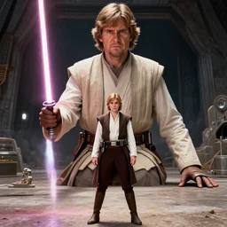 andrea the giant as luke skywalker in star wars