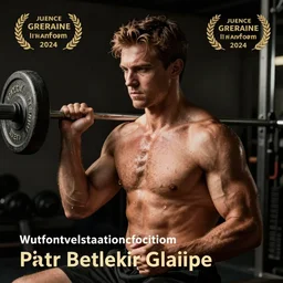 man doing weight, epic ,full body, stock image