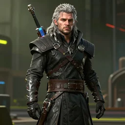 Jon Snow, Game of Thrones, in CyberPunk 2077, as a cyberpunk dystopia, 4k highly detailed digital art 4k highly detailed digital art