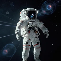 infrared concept art by craig mullins astronaut in futuristic dark and empty spaceship underwater. complex and hyperdetailed technical suit. mandelbulb fractal. reflection and dispersion materials. rays and dispersion of light. volumetric light. 5 0 mm, f / 3 2. noise film photo. flash photography. octane render. interstellar movie art