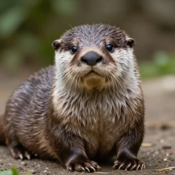 half otter, half cat, cute, adorable
