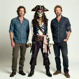 perfectly centered portrait, skeleton pirate, by anne stokes and michael whelan