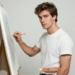 attractive male, painting by tom of finland