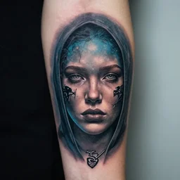 Photo of a cool tattoo, photo-realistic