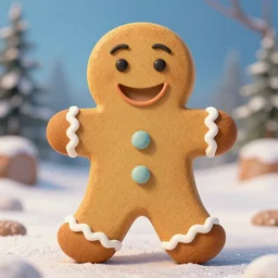 Gingerbread man with Shrek