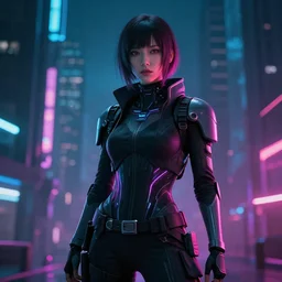 A cyberpunk human