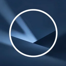 cool abstract elegant professional profile picture, blue