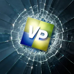 a highly detailed 4 k photograph of the windows xp bliss wallpaper inside shattered glass. h 5 7 6