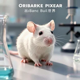 albino rat in testing lab pixar movie poster