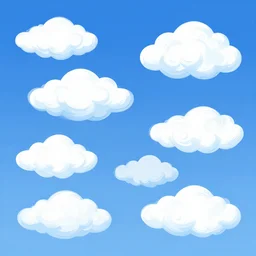 clean cel shaded vector art, swirl clouds, blue sky, shutterstock, by pascal campion, petros afshar, anton fadeev, dean ellis, randolph stanley hewton