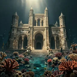 lost City of atlantis, Wale, coral reefs, 🏛 Architektur, dramatic lighting, cinematic, establishing shot, extremly high detail, photo realistic, cinematic lighting, post processed, concept art, artstation, matte painting, style by eddie mendoza, raphael lacoste, alex ross