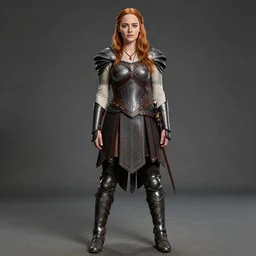 professional full length photograph of emma stone as a valkyrie warrior.  Extremely detailed. 8k