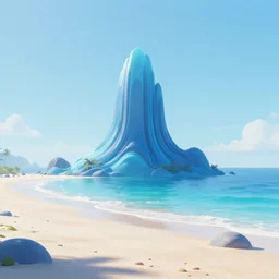 vaporwave jungle on nebula beach
