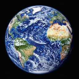 a mosaic of planet Earth