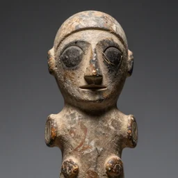 macro of paleolithic figurine