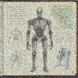 anatomy of the terminator, robot, cyborg, t100, diagrams, map, marginalia, sketchbook, old script, inhabited initials, pastel infographic by Wes Anderson and victo ngai