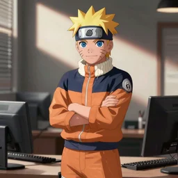 naruto style office assistant manager