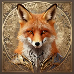 symmetry!! portrait of fox furry in the style of horizon zero dawn, machine face, intricate, elegant, highly detailed, digital painting, artstation, concept art, smooth, sharp focus, illustration, art by artgerm and greg rutkowski and alphonse mucha, 8 k
