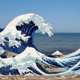 A beautiful photograph of paphos beach, 8k, hyper-detailed, the great wave off kanagawa
