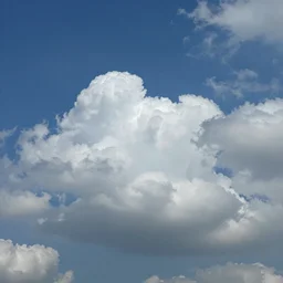 hyper real clouds in sky