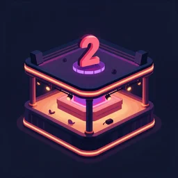 a 2 d night club, design, vector art, digital art, 4 k, 8 k, sharp focus, smooth, illustration, concept art