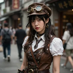 portrait of a taiwanese young woman steet photography steampunk iso 2 0 0 olympus e - m 5 ii