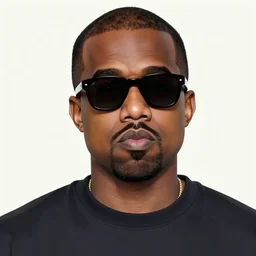 portrait of kanye west, sunglasses, maga by yoichi hatakenaka, masamune shirow, josan gonzales and dan mumford, ayami kojima, takato yamamoto, barclay shaw, karol bak, yukito kishiro