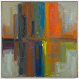 big daubs of oil paint, abstract art in the style of gerhard richter and christine ay tjoe