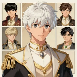 young teen bishonen male white haired prince! pierre joubert, moebius, milo manara, hugo pratt, french comic art, semi - realistic anime, portrait, beautiful face, symmetrical face, trending on pixiv, detailed, clean lines, sharp lines, crisp lines, award winning illustration, masterpiece, 4 k