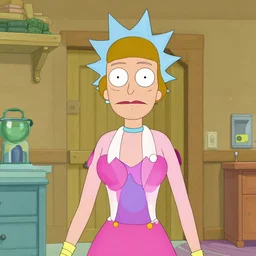 real housewives lucille ball in the style of the tv show rick and morty