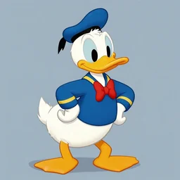 Painting of Donald Duck by Sachin Teng :4  stylish, asymmetrical, Matte Painting , Vector art, geometric shapes, hard edges, graffiti, street art:2 Masterpiece, impressive detail, Profound, by Sachin Teng:4