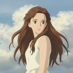 emma watson cloudy sky background ln illustration concept art lotr anime key visual portrait long flowing hair fine detail delicate features gapmoe kuudere trending pixiv by victo ngai fanbox by greg rutkowski makoto shinkai takashi takeuchi studio ghibli