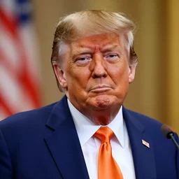 donald trump as an orange