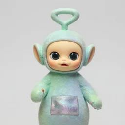 iridescent teletubbie macro photography