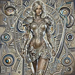 mad warrior seductive girl concept art, character in the middle, short dress, detailed eyes, symmetrical, rule of three, detailed body, full body, detailed face, ultradetailed digital illustration, 8 k, epic atmosphere, digital art by simon cowell and rachel walpole