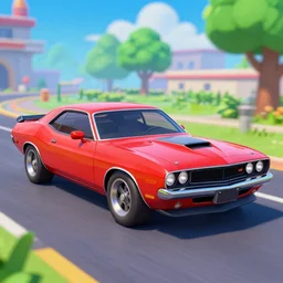 1979 Dodge Challenger rendered in Mario 64