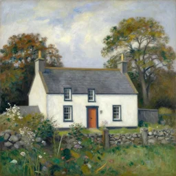 small irish homestead by georges seurat