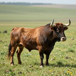 a horse bull!!! hybrid! hyper realistic!! realistic lighting!! wildlife photographer of the year!!! bold natural colors, national geographic, hd, wide angle, 8 k